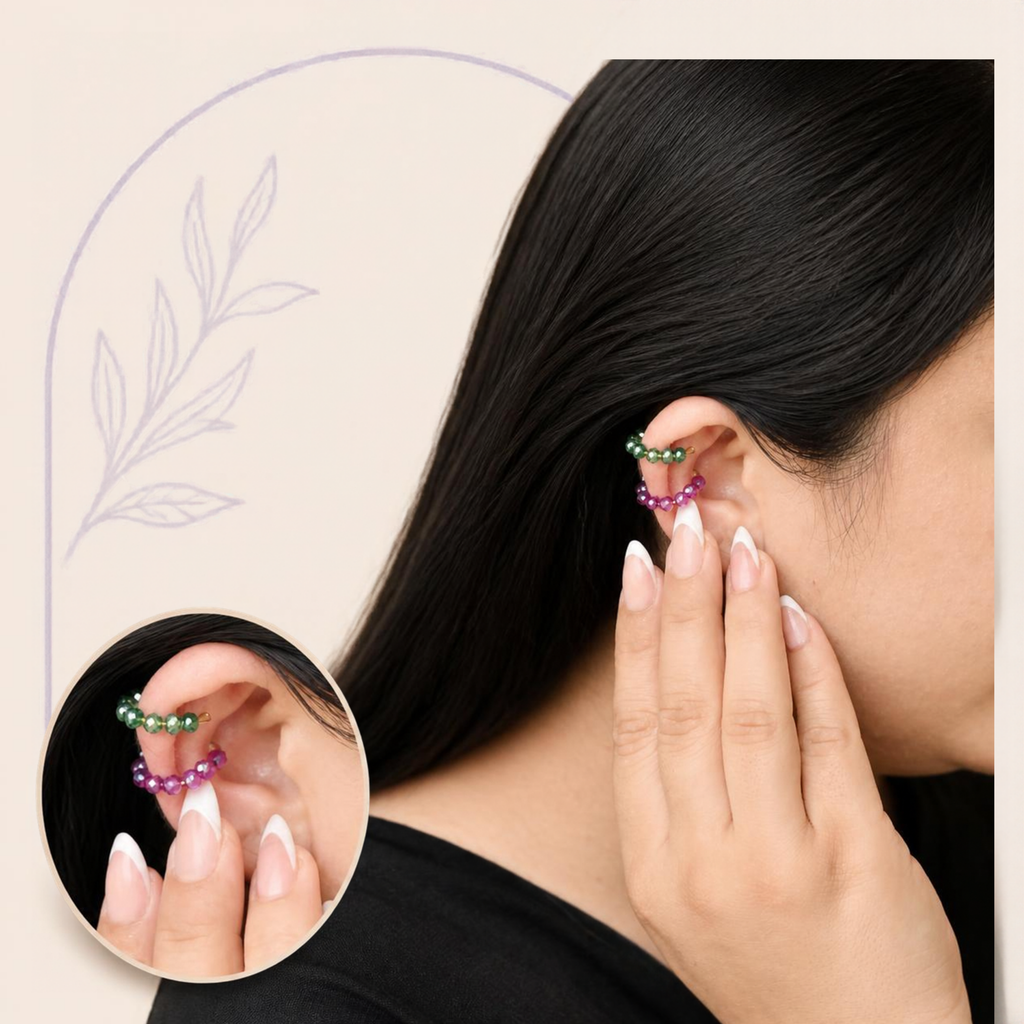 Hari Jamun Ear Cuffs x2